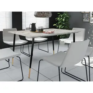 Arianna Metal Base Dining Table H76 x L120 x W80cm