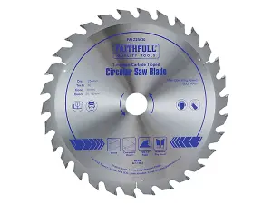 Faithfull FAIZ25430 TCT Circular Saw Blade 254 x 30mm x 30T POS FAIZ25430