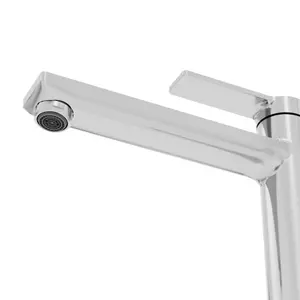 GoodHome Akita Tall Chrome effect Round Basin Mixer Tap