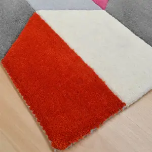 Funk Honeycomb Rugs Bright Rug 140x200cm for the Living Room