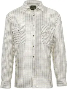 Champion 100% Cotton Tattersall Check Shirt, Green / Large