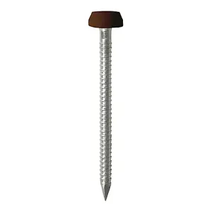 Timco - Polymer Headed Pins - A4 Stainless Steel - Mahogany (Size 25mm - 250 Pieces)