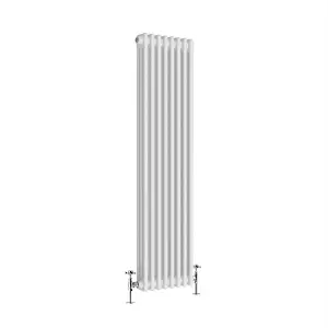 G-Rad White Triple Column Vertical Radiator - (H) 1500 x (W) 375mm