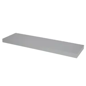 GoodHome Cusko Grey Rectangular Floating shelf (D)23.5cm