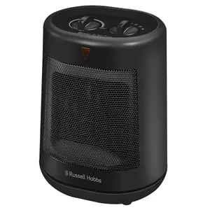 Russell Hobbs RHFH1008B 2kW Oscillating Ceramic Heater in Black