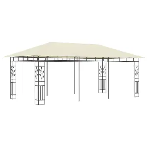 Berkfield Gazebo with Mosquito Net 6x3x2.73 m Cream