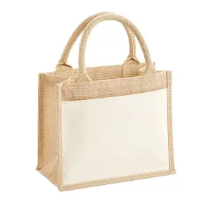 Westford Mill Jute Pocket Gift Bag Natural (One Size)