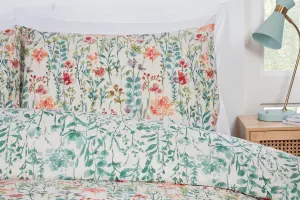 Amaryllis Floral Duvet Cover Set