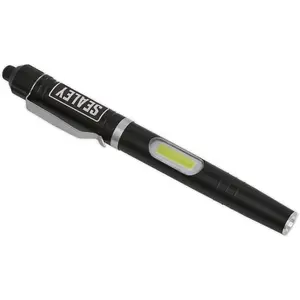 Aluminium Pocket Penlight - 3W & 1W COB LED - Battery Powered