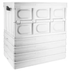 TekBox Large Folding Storage Box - White