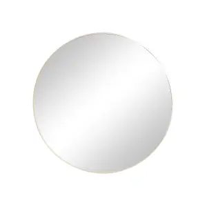 Melody Maison Large Round Champagne Gold Wall Mirror - 80cm x 80cm