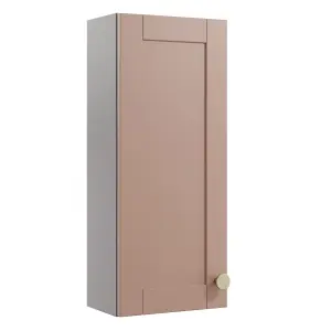 Ashford Matt Dusty pink Shaker Single Wall cabinet (W)295mm (H)720mm