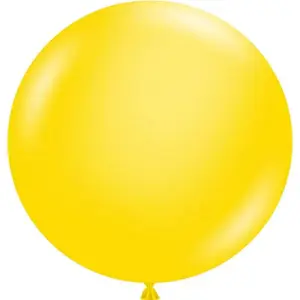 Globos Latex Plain Balloons (Pack of 10) Crystal Yellow (One Size)