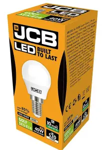 JCB 4.9w LED SES Opal Golf Ball 520lm 4000k - Cool White