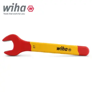 Wiha Spanner Wrench 27mm VDE Electricians Single Insulated Open End 43042