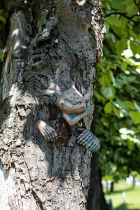 Bronze Goblin Tree Peeker Ornament