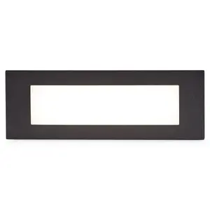 GoodHome Neihart Black Mains-powered Neutral white LED Rectangular Deck light