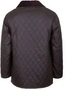 Rydale Men's Diamond Quilted Wax Jacket II - Olive S