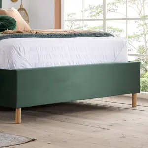 Birlea Loxley Double Ottoman Bed Green