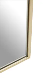 Interiors by Premier Trento Large Gold Finish Metal Wall Mirror