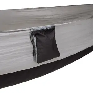 Black 270cm W Outdoor Portable Nylon Hammock