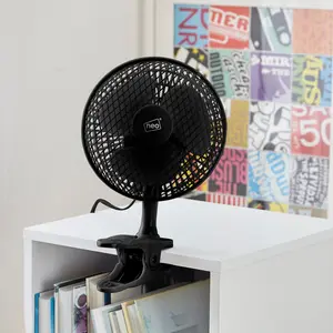 Neo Mini Clip Base Mount Desk Fan - Black