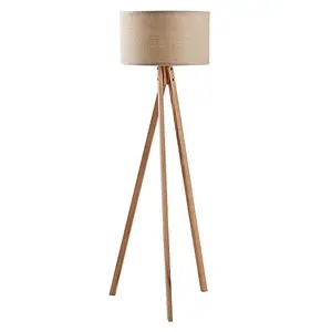 Teamson Home Tripod Standing Floor Lamp, Modern Lighting for Living Room, Bedroom or Dining Room - 137.4 x 55.9 x 55.9 (cm)