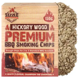 Hickory Wood Chips for Smoking Food 150g , Smoking Wood Chips,  Hickory Wood Chunks,  Smoker Pellets for Grilling ,  BBQ Wood Chip