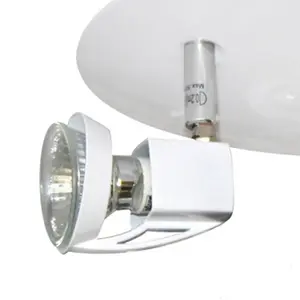 Luminosa Arco 3-Light Ceiling Spotlight Plate White