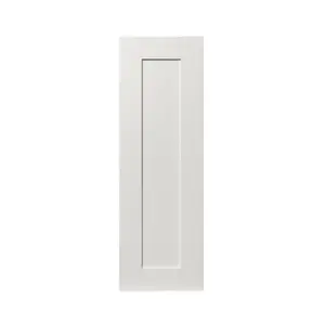 GoodHome Alpinia Matt ivory wood effect Shaker Tall wall Cabinet door (W)300mm (H)895mm (T)18mm