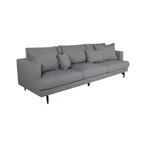 Sofia Sofa , Black / Grey Fabric