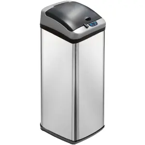 Inmotion 58L Chrome Stainless Steel Auto Automatic Sensor Kitchen Waste Dust Bin