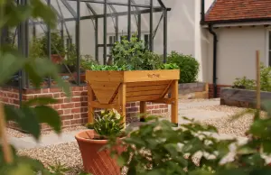 VegTrug Raised Wooden Planter Small Classic Natural