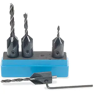 Axminster Workshop 4 Piece Drill & Countersink Set