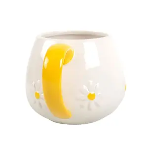 Something Different Spring Time Daisy Mug White/Yellow (One Size)