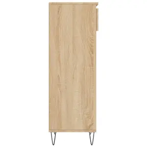 Berkfield Shoe Cabinet Sonoma Oak 40x36x105 cm Engineered Wood