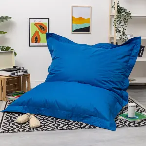 Veeva Bazaar Bag Blue Giant Indoor Outdoor Bean Bag Lounger