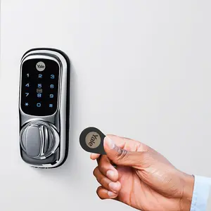 Yale Keyless Polished Chrome effect Smart Digital door lock