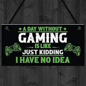 Red Ocean Gaming Bedroom Door Sign Funny Novelty Gamer Gifts Accessories Christmas Gift For Gamer Birthday Gift For Brother Son