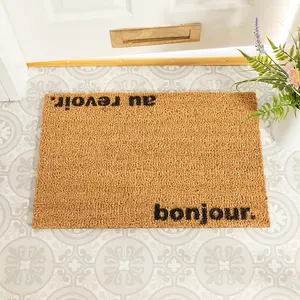 Bonjour, Au Revoir Doormat - Regular 60x40cm