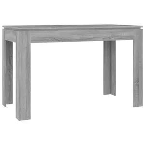 Seeger Dining Table 120x60x76 cm Engineered Wood Grey