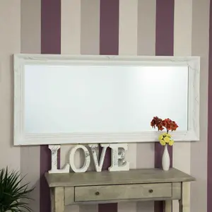 MirrorOutlet Buxton White Full Length Mirror 170 x 79 CM