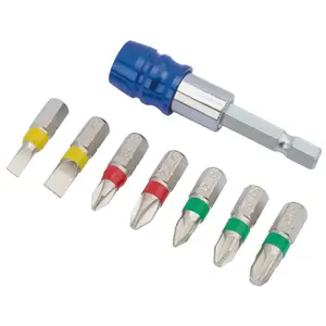 Draper Coloured Screwdriver Bit Set 8 piece 82400