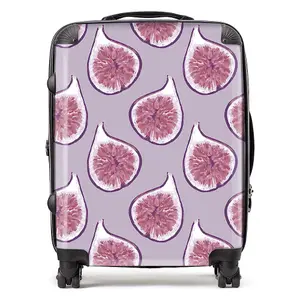 Modern Fig Pattern Suitcase - Large