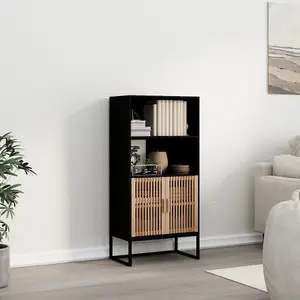 Berkfield Highboard Black 60x35x125 cm Engineered Wood