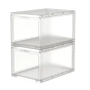 Ezy Storage Lada Clear 12L Medium Stackable Storage box & Integrated lid