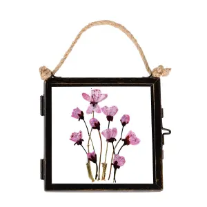 Nicola Spring - Hanging Metal Photo Frame - 4" x 4" - Black