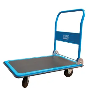 Mac Allister Black & blue Foldable Platform trolley, 300kg capacity