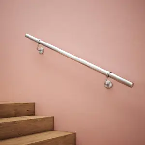 Rothley Brushed Stair Hand Rail Kit 1.2M