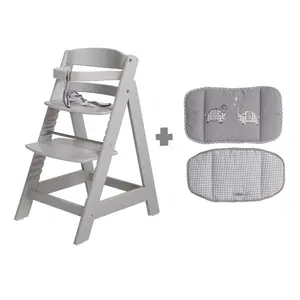 Sit Up High Chair Light grey